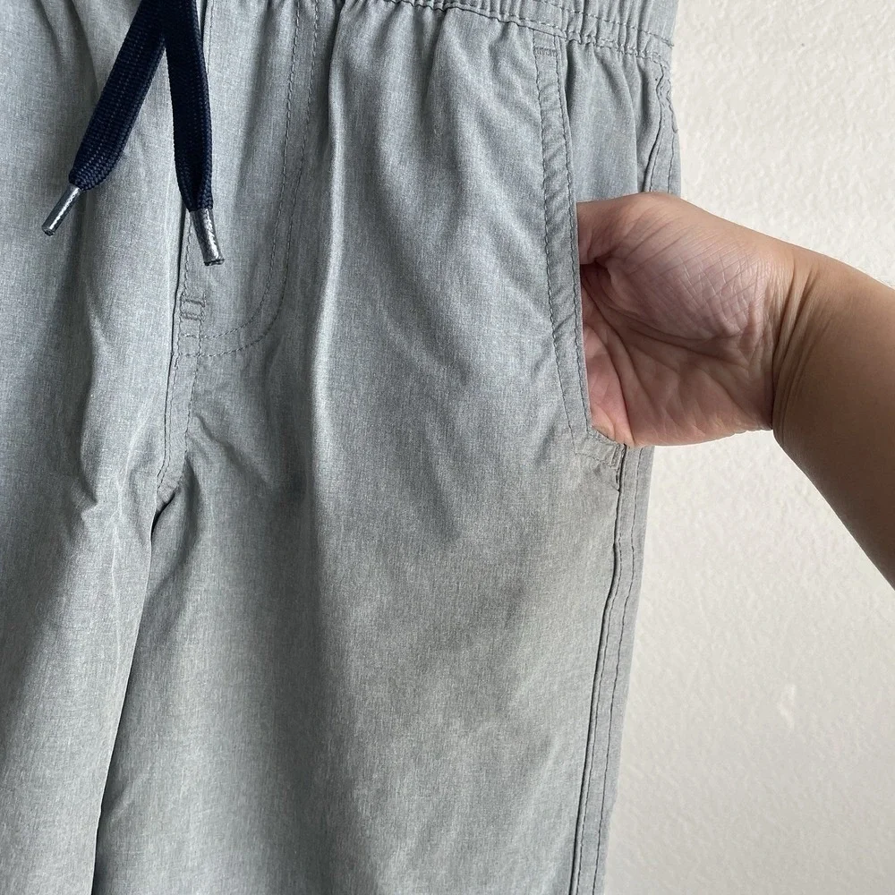 Tommy Hilfiger Boys Grey Pull On Drawstring Shorts Size S 8/10 Elastic Waist